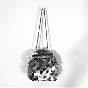 Silver Large Sequenced Mini-Bag.